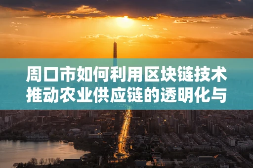 周口市如何利用区块链技术推动农业供应链的透明化与效率提升？