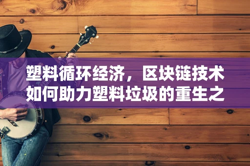 塑料循环经济，区块链技术如何助力塑料垃圾的重生之旅？