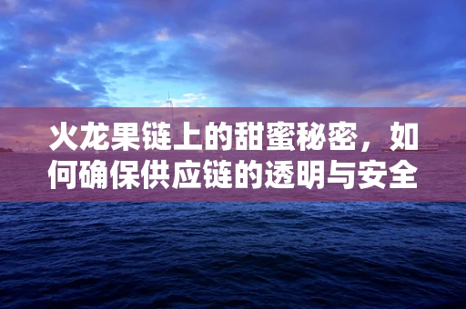 火龙果链上的甜蜜秘密，如何确保供应链的透明与安全？