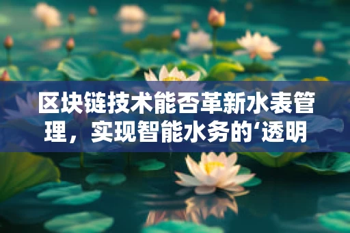 区块链技术能否革新水表管理，实现智能水务的‘透明’未来？
