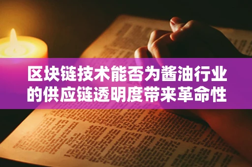 区块链技术能否为酱油行业的供应链透明度带来革命性变化？