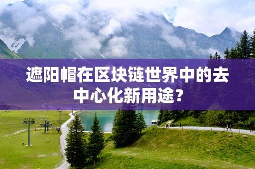 遮阳帽在区块链世界中的去中心化新用途？