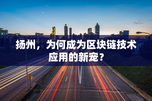 扬州，为何成为区块链技术应用的新宠？