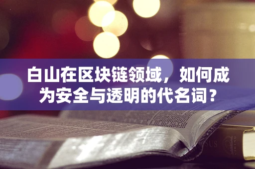 白山在区块链领域，如何成为安全与透明的代名词？