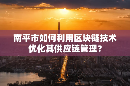 南平市如何利用区块链技术优化其供应链管理？