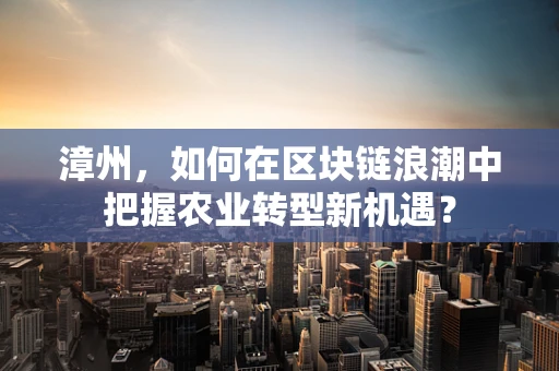 漳州，如何在区块链浪潮中把握农业转型新机遇？