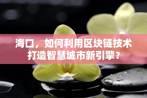 海口，如何利用区块链技术打造智慧城市新引擎？