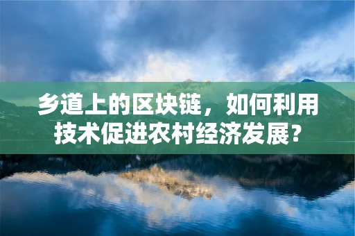 乡道上的区块链，如何利用技术促进农村经济发展？