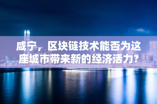 咸宁，区块链技术能否为这座城市带来新的经济活力？