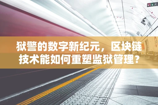狱警的数字新纪元，区块链技术能如何重塑监狱管理？
