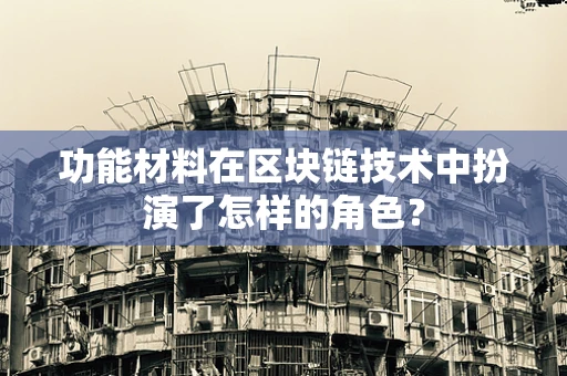 功能材料在区块链技术中扮演了怎样的角色？