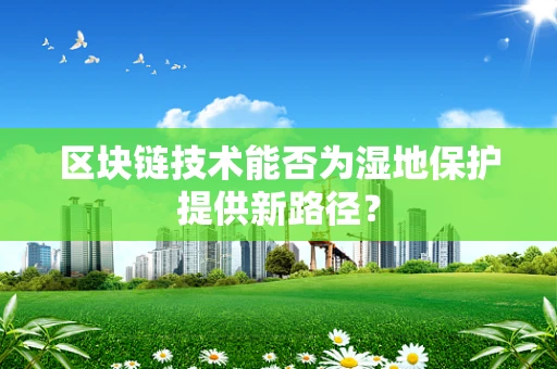 区块链技术能否为湿地保护提供新路径？