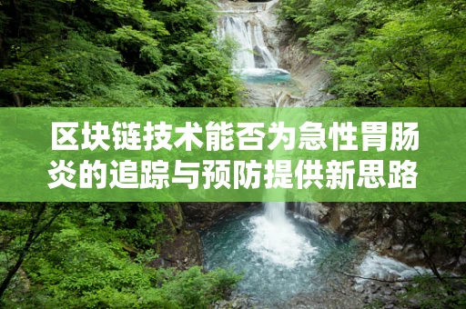 区块链技术能否为急性胃肠炎的追踪与预防提供新思路？
