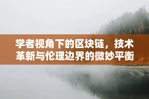 学者视角下的区块链，技术革新与伦理边界的微妙平衡？