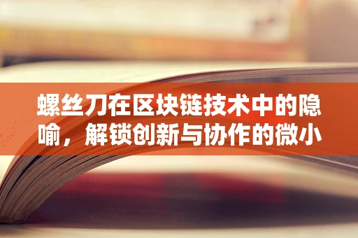 螺丝刀在区块链技术中的隐喻，解锁创新与协作的微小工具？
