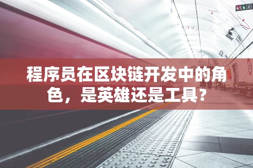 程序员在区块链开发中的角色，是英雄还是工具？