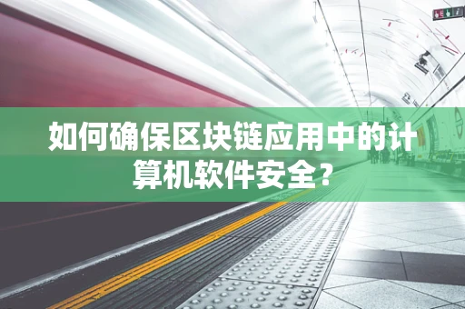 如何确保区块链应用中的计算机软件安全？