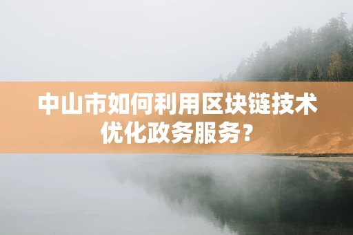 中山市如何利用区块链技术优化政务服务？