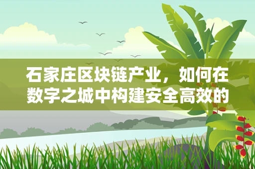 石家庄区块链产业，如何在数字之城中构建安全高效的区块链生态？