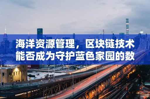 海洋资源管理，区块链技术能否成为守护蓝色家园的数字卫士？