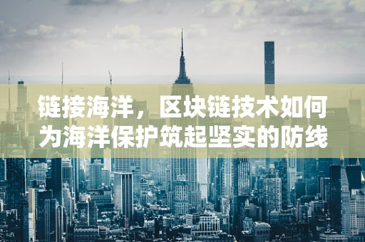 链接海洋，区块链技术如何为海洋保护筑起坚实的防线？
