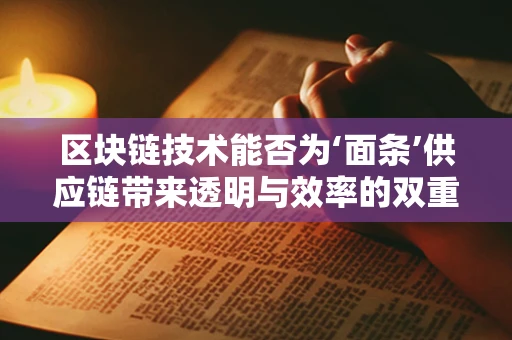 区块链技术能否为‘面条’供应链带来透明与效率的双重飞跃？