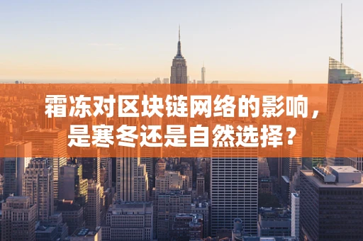霜冻对区块链网络的影响，是寒冬还是自然选择？