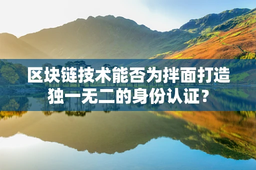 区块链技术能否为拌面打造独一无二的身份认证？