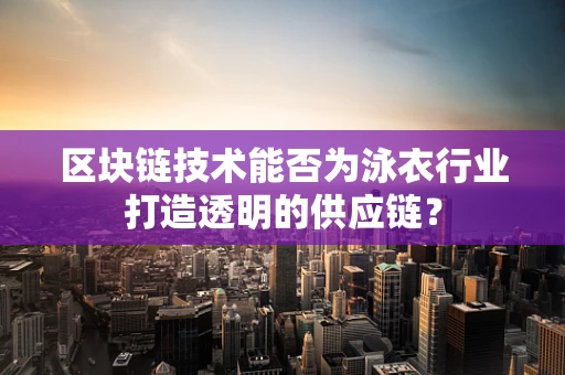 区块链技术能否为泳衣行业打造透明的供应链？
