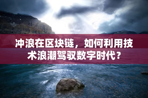 冲浪在区块链，如何利用技术浪潮驾驭数字时代？