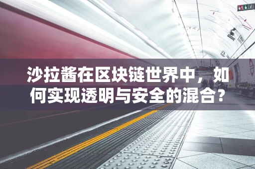 沙拉酱在区块链世界中，如何实现透明与安全的混合？