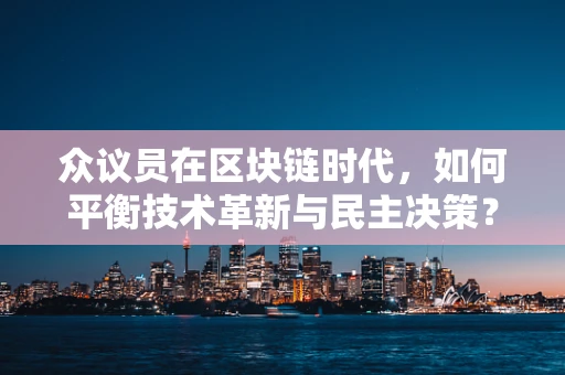 众议员在区块链时代，如何平衡技术革新与民主决策？