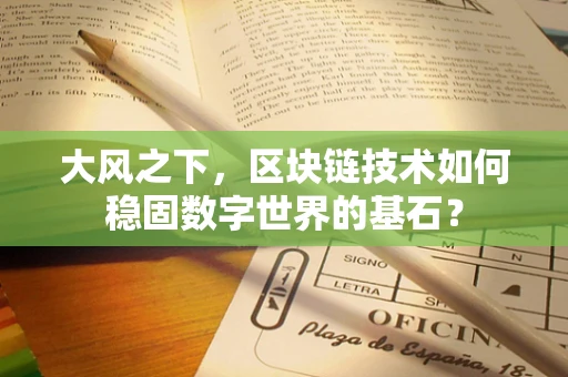 大风之下，区块链技术如何稳固数字世界的基石？