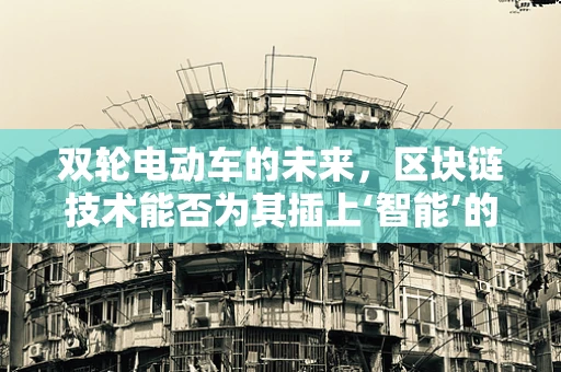 双轮电动车的未来，区块链技术能否为其插上‘智能’的翅膀？