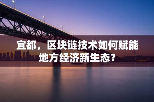 宜都，区块链技术如何赋能地方经济新生态？