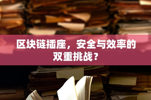 区块链插座，安全与效率的双重挑战？