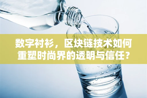 数字衬衫，区块链技术如何重塑时尚界的透明与信任？