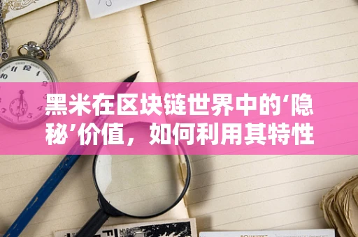 黑米在区块链世界中的‘隐秘’价值，如何利用其特性增强供应链透明度？