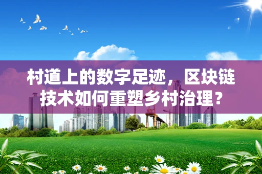 村道上的数字足迹，区块链技术如何重塑乡村治理？