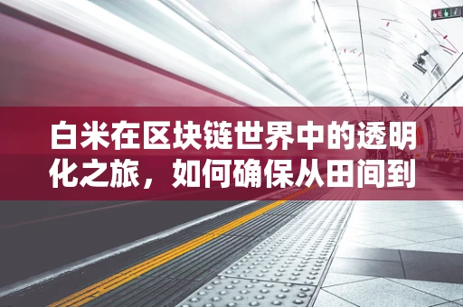 白米在区块链世界中的透明化之旅，如何确保从田间到餐桌的全程可追溯？