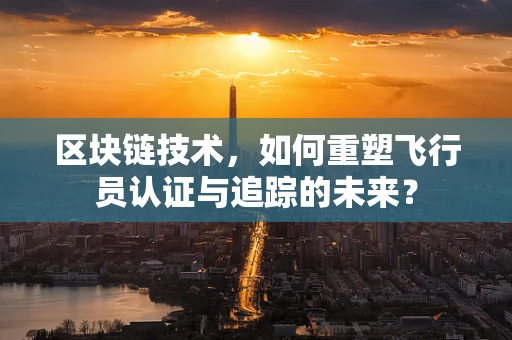 区块链技术，如何重塑飞行员认证与追踪的未来？