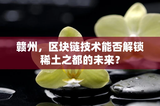 赣州，区块链技术能否解锁稀土之都的未来？
