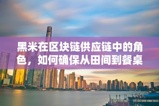 黑米在区块链供应链中的角色，如何确保从田间到餐桌的透明与安全？