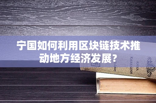 宁国如何利用区块链技术推动地方经济发展？