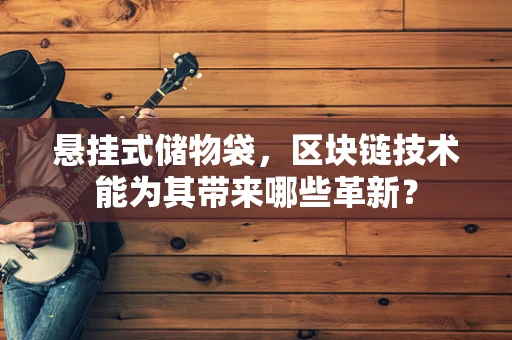 悬挂式储物袋，区块链技术能为其带来哪些革新？