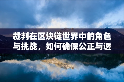 裁判在区块链世界中的角色与挑战，如何确保公正与透明？