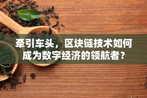 牵引车头，区块链技术如何成为数字经济的领航者？