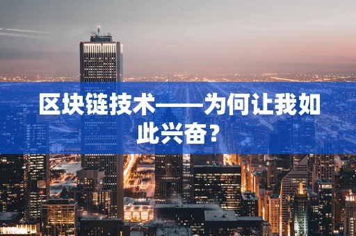 区块链技术——为何让我如此兴奋？