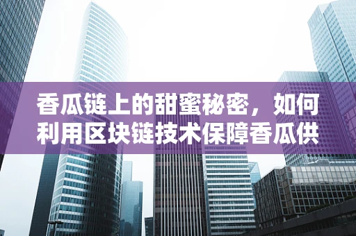 香瓜链上的甜蜜秘密，如何利用区块链技术保障香瓜供应链的透明与安全？