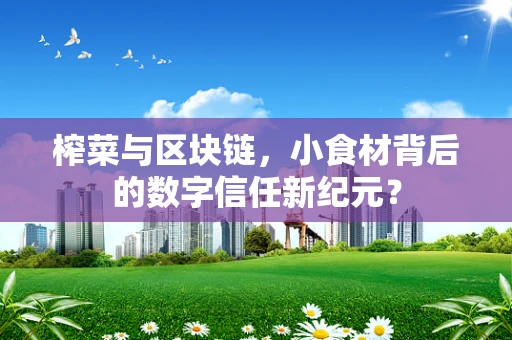 榨菜与区块链，小食材背后的数字信任新纪元？